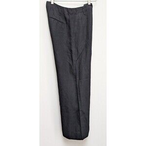 Lauren Ralph Lauren Womens Linen Pants Size 4 Black Wide Legs